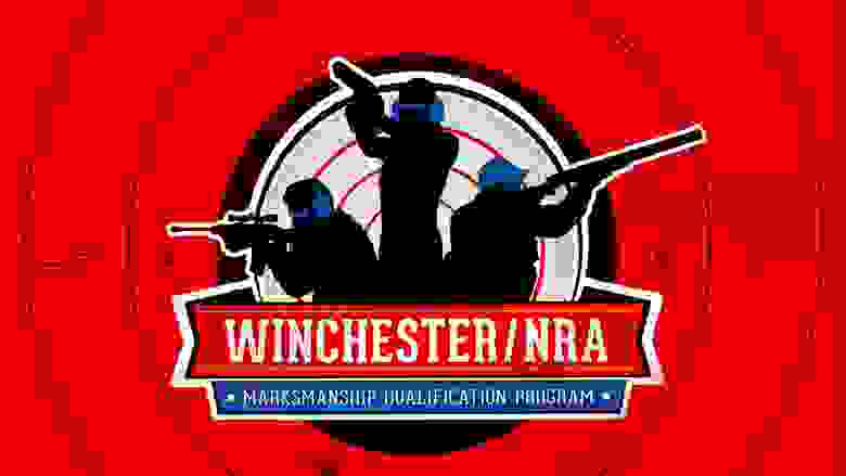 Winchester NRA Marksman Qualification Logo on a Red Target