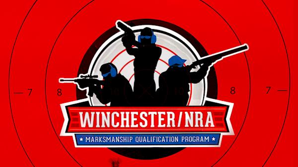 Winchester NRA Marksman Qualification Logo on a Red Target